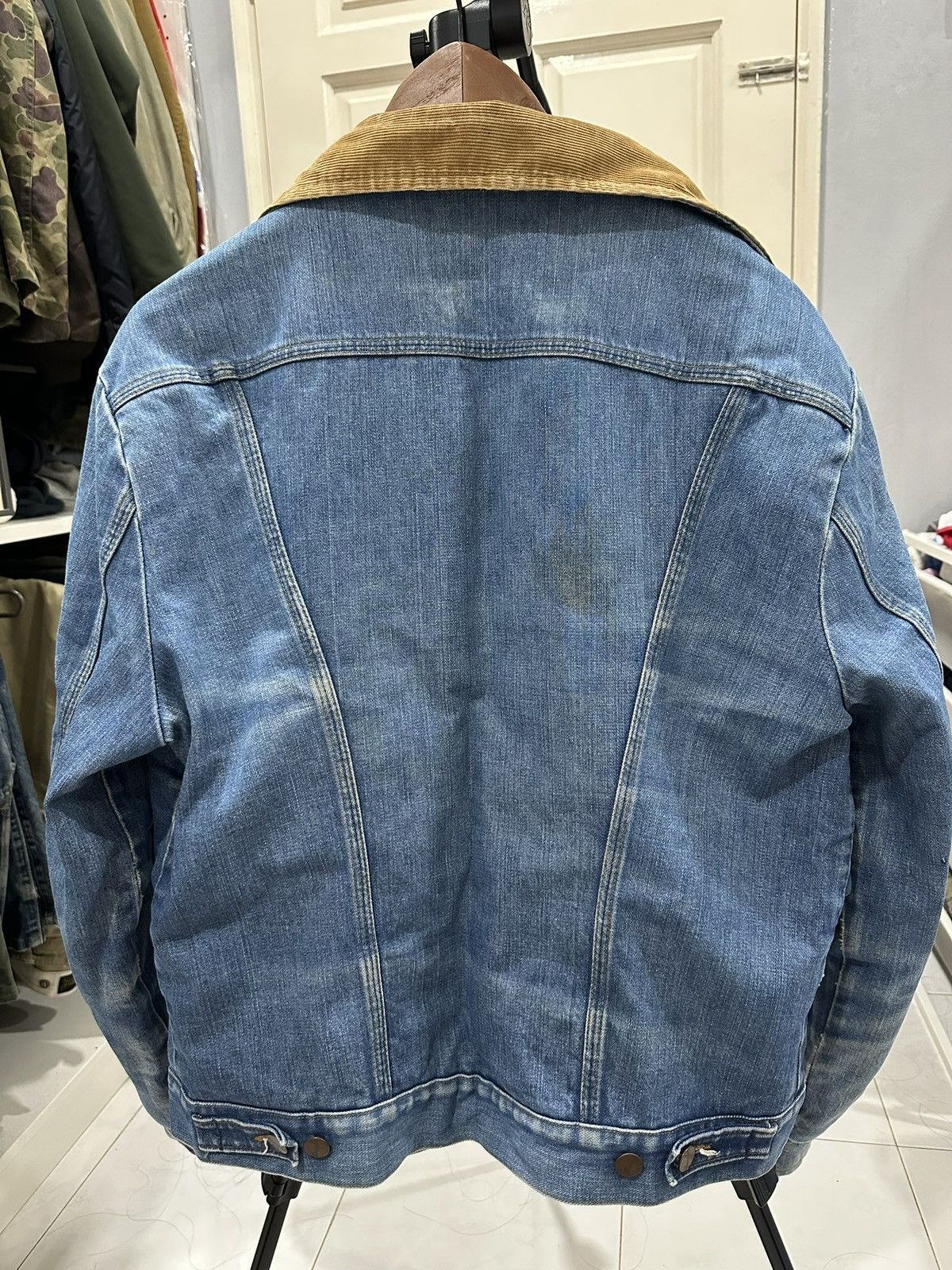 Wrangler Vintage 70s Wrangler western Denim Jacket Blanket lined Size US XL / EU 56 / 4 - 7 Thumbnail