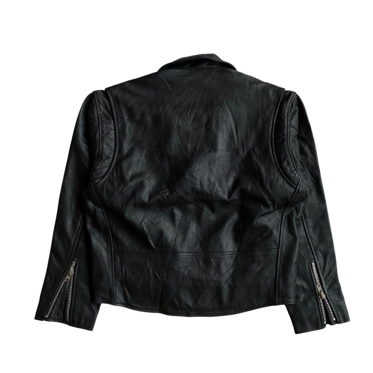 Genuine Leather × Japanese Brand BRANDO Bikers Leather Jacket Size US L / EU 52-54 / 3 - 2 Thumbnail