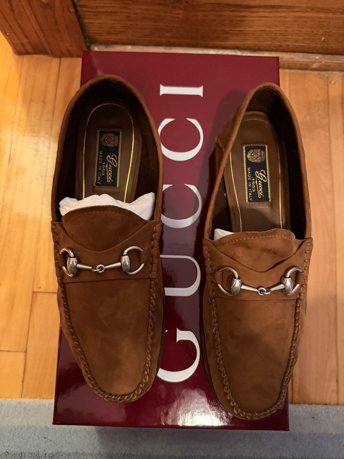 Gucci Gucci Loafer 1953 Nabuck Size US 7 / EU 40 - 6 Thumbnail