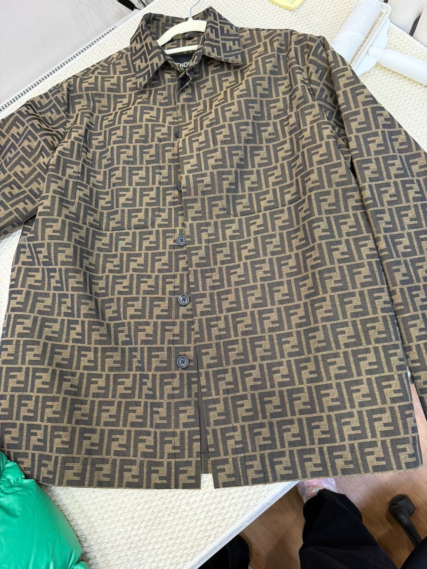 Fendi FENDI Double F Monogram Long Sleeve Shirt Size US M / EU 48-50 / 2 - 1 Preview