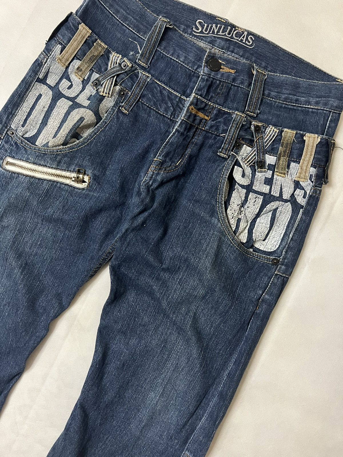 Japanese Brand Double Waist Sunlucas Japanese Brand Vintage Denim Size US 30 / EU 46 - 8 Thumbnail