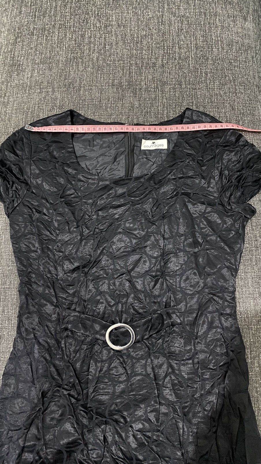 Courreges Courreges Midi Black Dress Size XS / US 0-2 / IT 36-38 - 14 Thumbnail