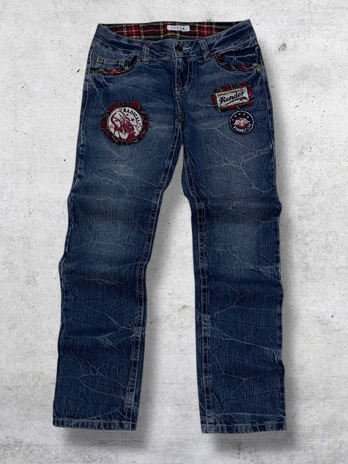 Hysteric Glamour COLZA RADICAL JAPAN DESIGNER PUNK GIRL HYSTERIC PATCH DENIM Size US 30 / EU 46 - 1 Thumbnail