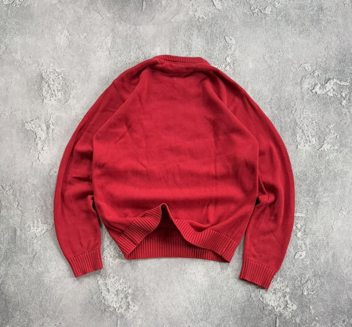 Tommy Hilfiger × Vintage Tommy Hilfiger M FCK SVF red sweater jumper sweatshirt 00s Size US M / EU 48-50 / 2 - 12 Thumbnail