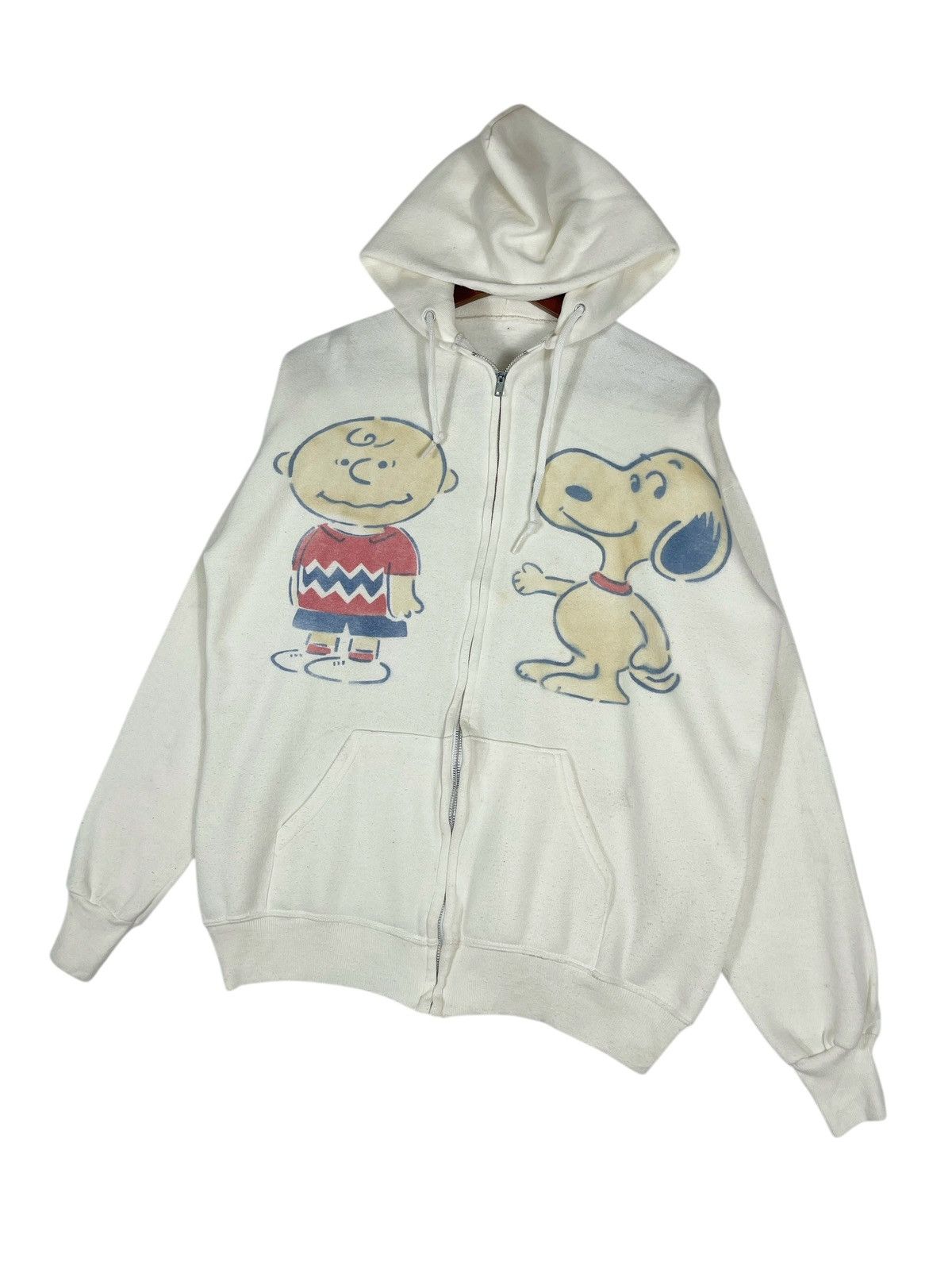 Peanuts Vintage 60s 70s Peanuts Charlie Brown & Snoopy Hoodie Size US XL / EU 56 / 4 - 4 Thumbnail