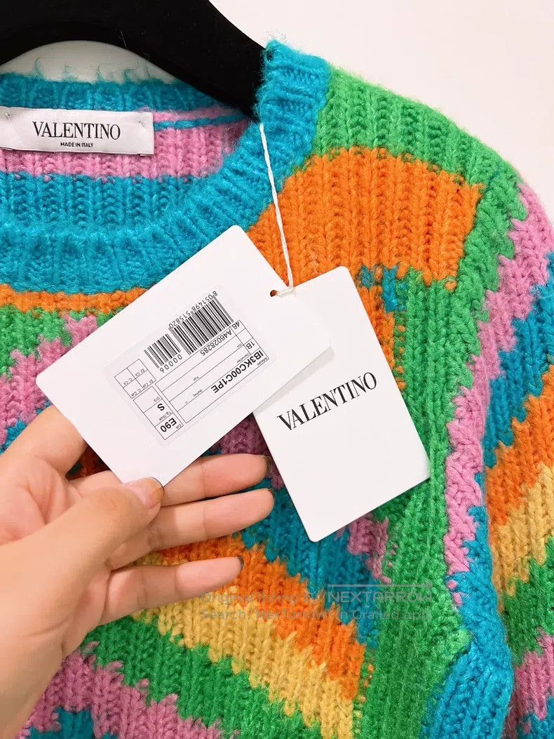 Valentino Valentino Color-blocked sweater knitwear Size S / US 4 / IT 40 - 6 Thumbnail