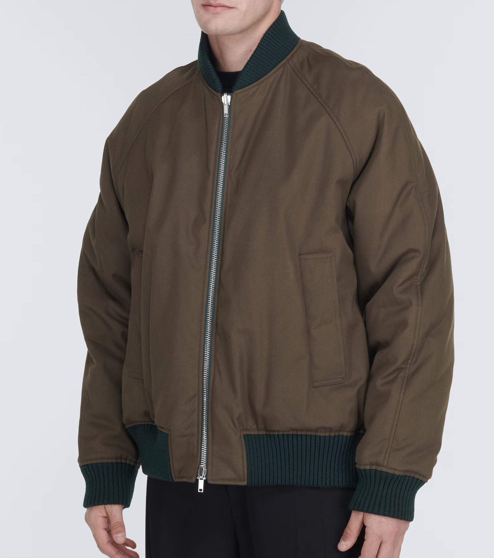 Burberry Burberry Green Check Reversible Bomber Jacket Size US L / EU 52-54 / 3 - 16 Thumbnail