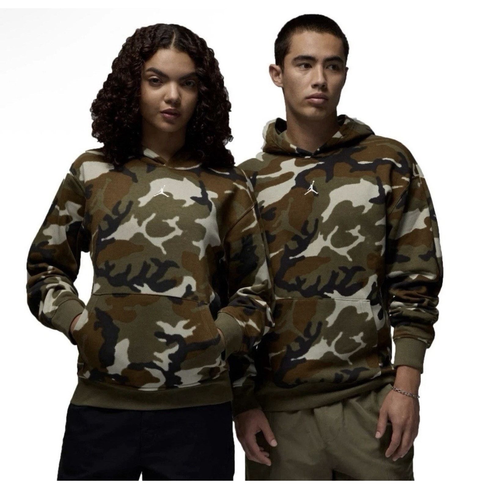 Jordan Brand Nike Air Jordan MVP Camo Hoodie Large Fleece Sweatshirt Size US L / EU 52-54 / 3 - 1 Thumbnail