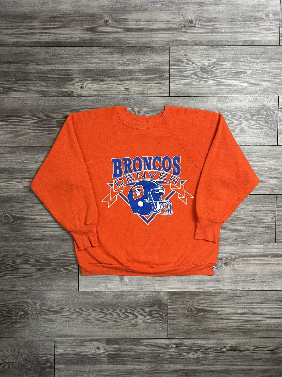 NFL × Vintage Vintage 80’s Denver Broncos Logo 7 Crewneck Size US XL / EU 56 / 4 - 1 Thumbnail