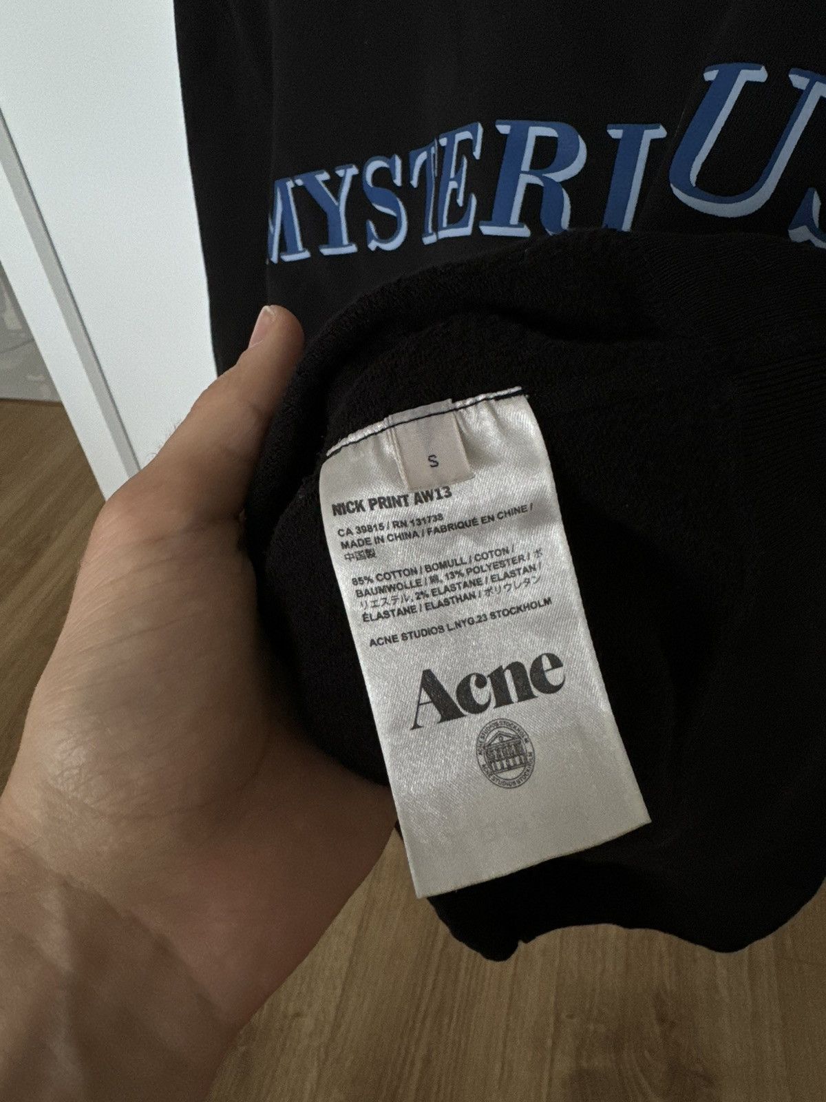 Acne Studios Acne Studios AW 13 Misterious sweatshirt vintage Size US S / EU 44-46 / 1 - 3 Thumbnail