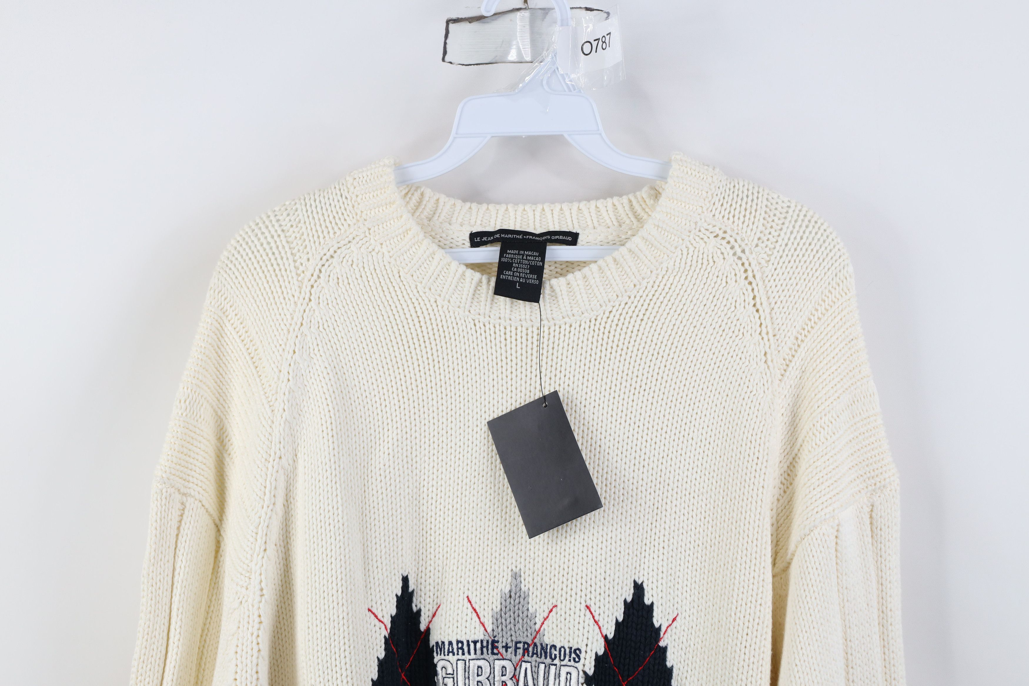Marithe + Francois Girbaud Deadstock Vintage 90s Marithe Francois Girbaud Knit Sweater Size US L / EU 52-54 / 3 - 2 Thumbnail