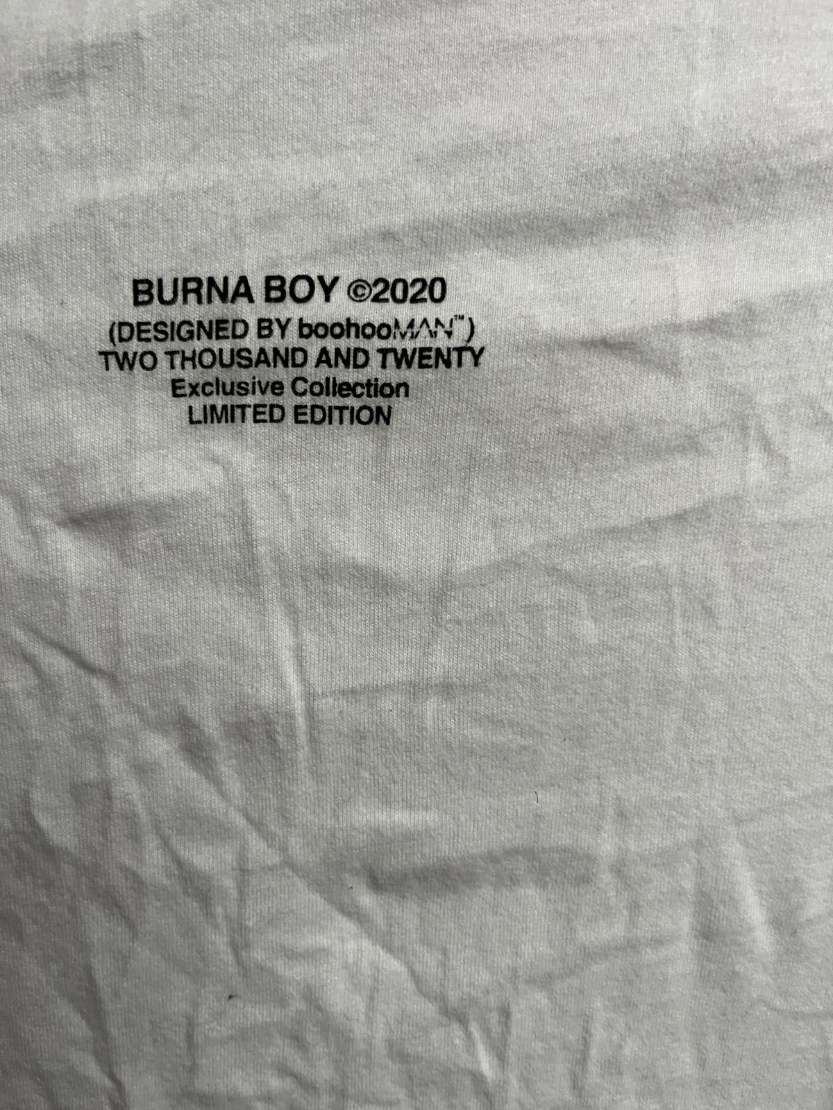 Designer Burna Boy Hip Hop Tee - 2020 Limited Edition Boohooman -M Size US M / EU 48-50 / 2 - 3 Thumbnail