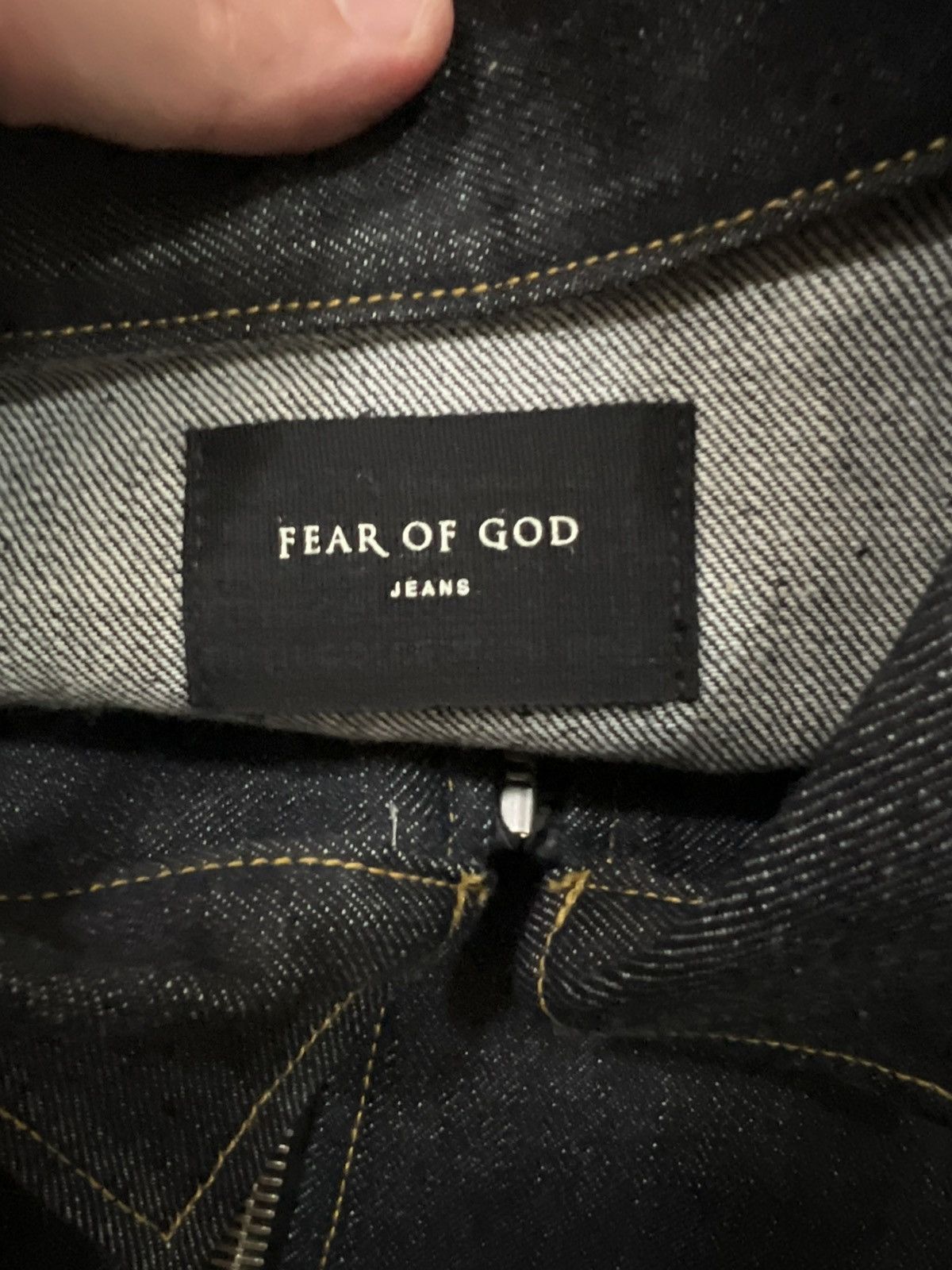 Fear of God Fear of God Raw Selvedge Denim Long Jacket Raw Indigo size S Size US S / EU 44-46 / 1 - 3 Thumbnail