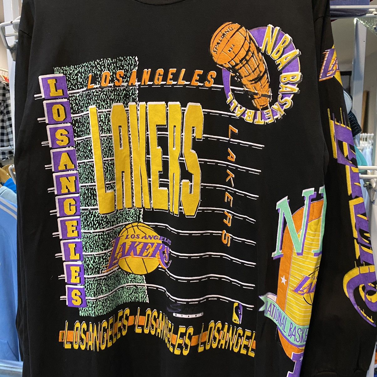 NBA Vintage 90's L.A. Lakers OVP Long Sleeve T shirt Large Size US L / EU 52-54 / 3 - 5 Thumbnail