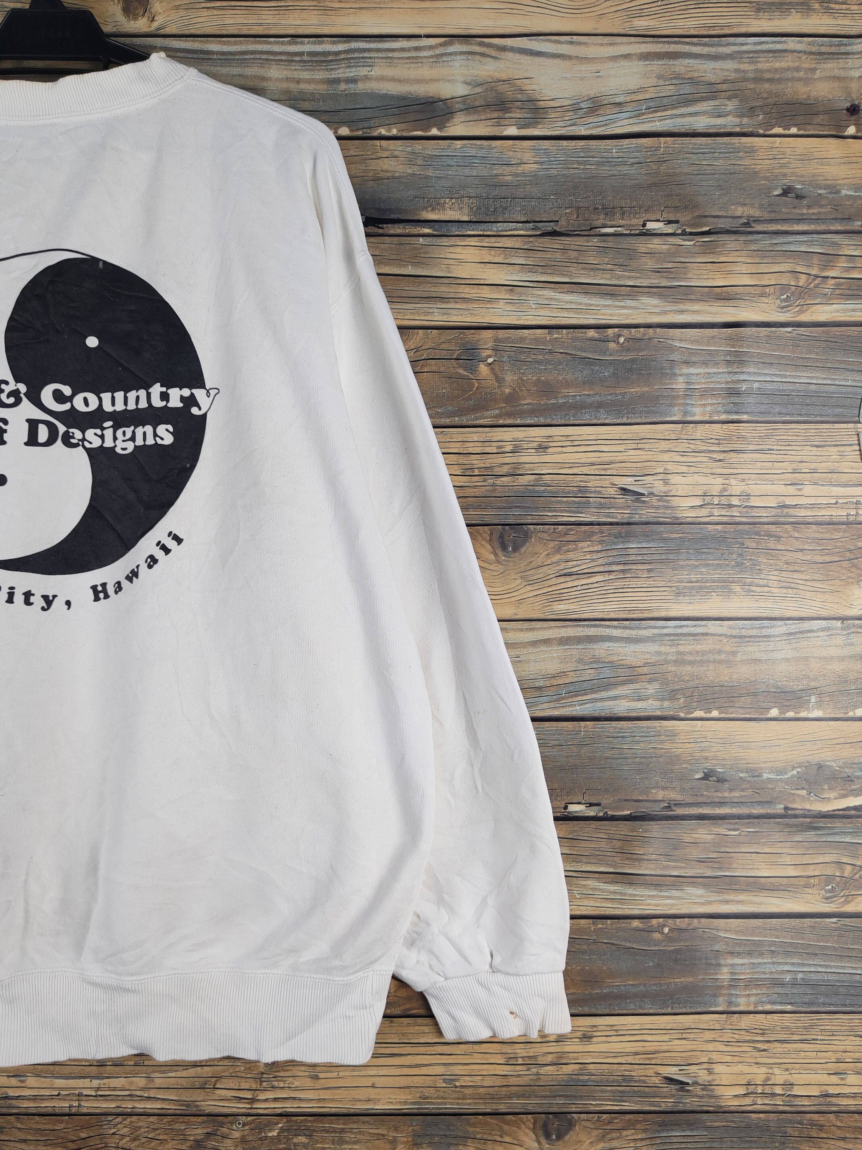 Japanese Brand DL T&C Surf Designs White Sweatshirts #S2800T Size US XL / EU 56 / 4 - 3 Thumbnail