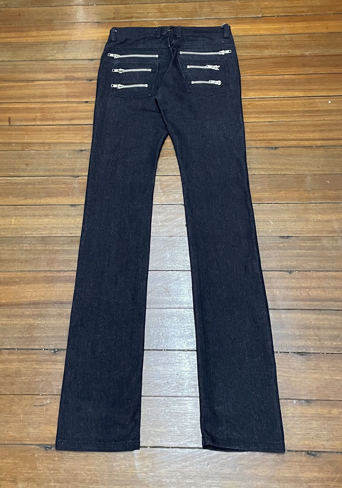 14th Addiction × Japanese Brand × Le Grande Bleu (L.G.B.) Rare Design Vintage Japanese Brand Tanka Zipper Jeans 2000s Size US 29 - 2 Thumbnail
