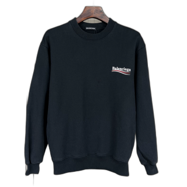 Balenciaga black balenciaga logo print sweatshirt Size US XS / EU 42 / 0 - 1 Thumbnail