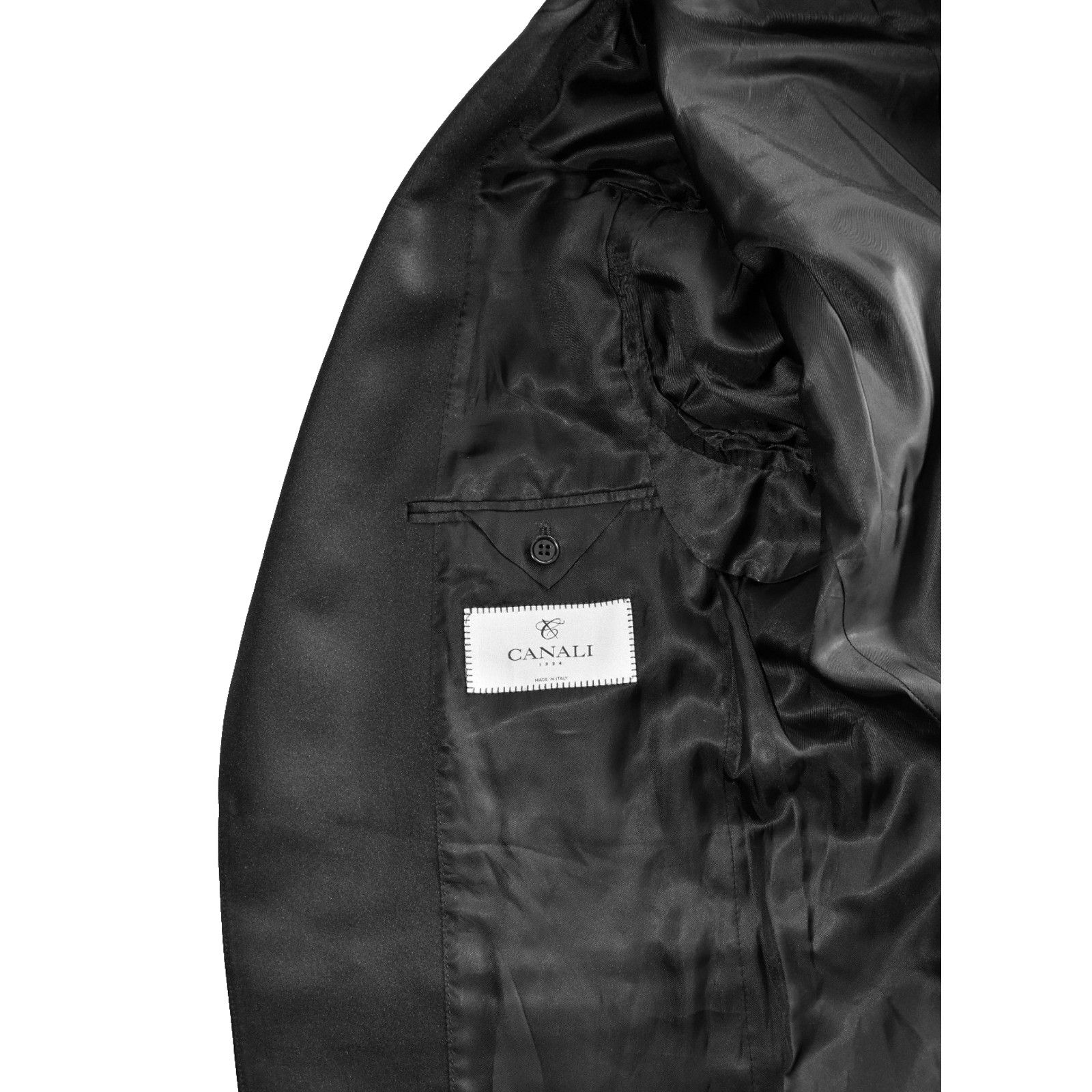 Canali CANALI Giacca Single Button Tuxedo Blazer Sz 48 US 38 $2195 Size 48R - 5 Thumbnail