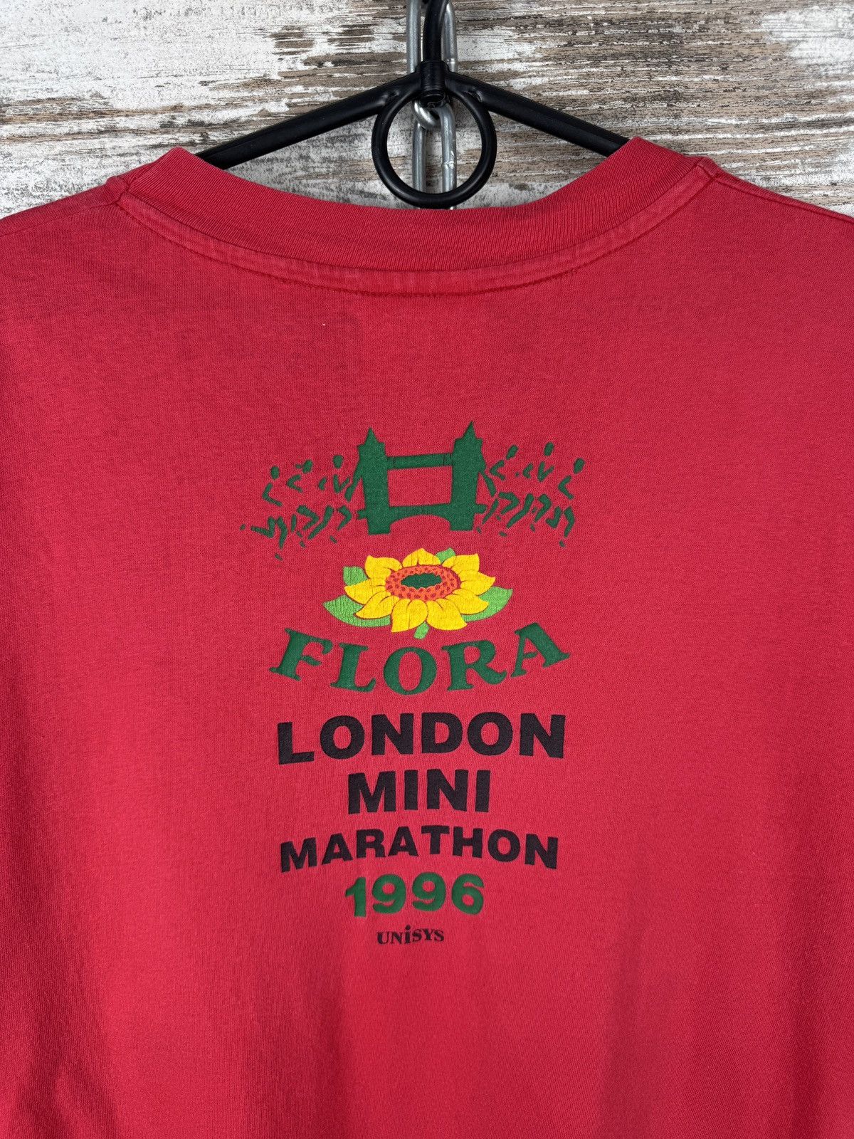 Asics Mens Vintage ASICS Flora London marathon harrow T-shirt tee Size US XL / EU 56 / 4 - 12 Thumbnail