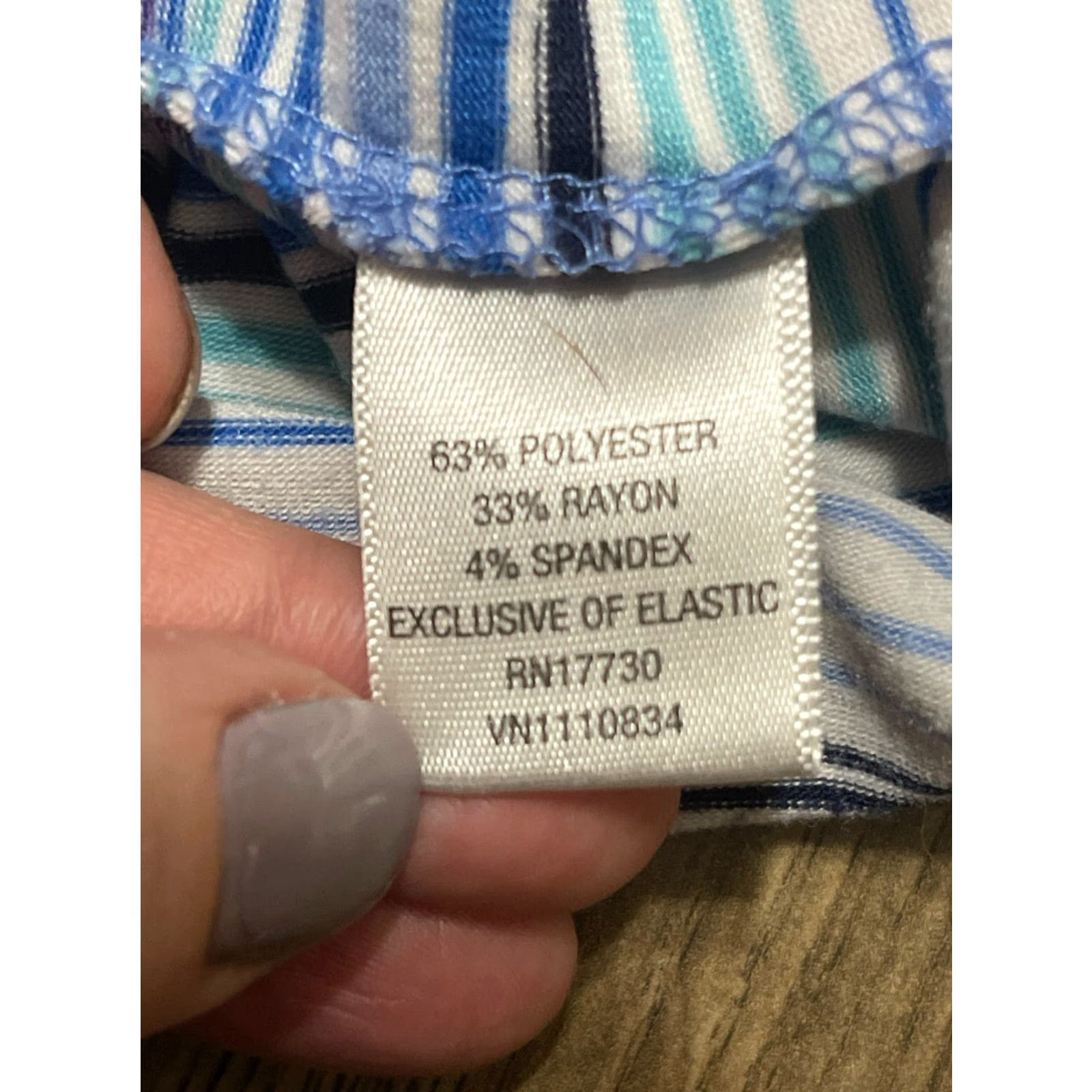Mossimo Mossimo Dress, Women's Size Small, Blue Purple Striped, Smocked, Sleeveless Sundress, Casual, Regular, Short Dress, Pullover, Adults Womens, Mossimo Size S / US 4 / IT 40 - 7 Thumbnail