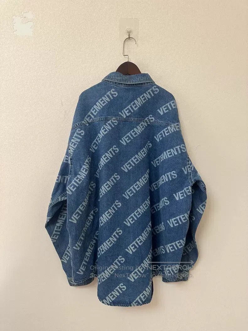 Vetements VETEMENTS Bulletproof Logo Denim Jacket Size US L / EU 52-54 / 3 - 2 Thumbnail