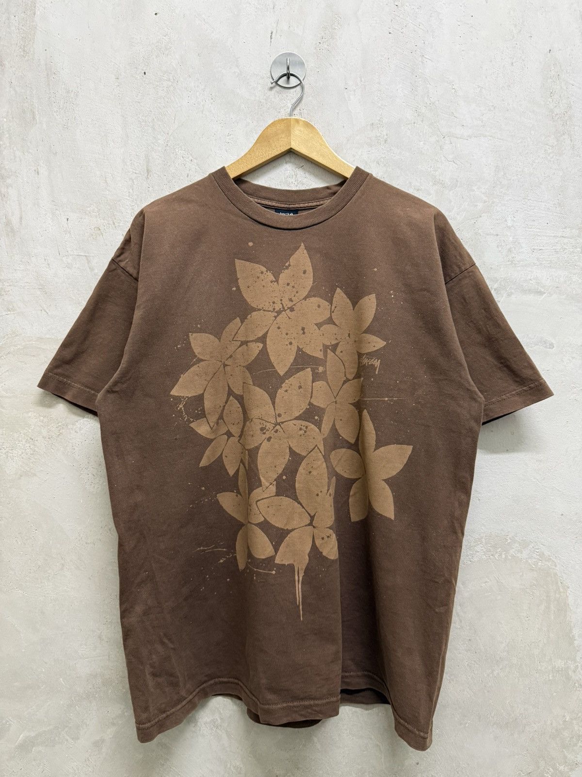 Stussy 2000s Stussy Floral T-Shirt Size US XL / EU 56 / 4 - 1 Thumbnail