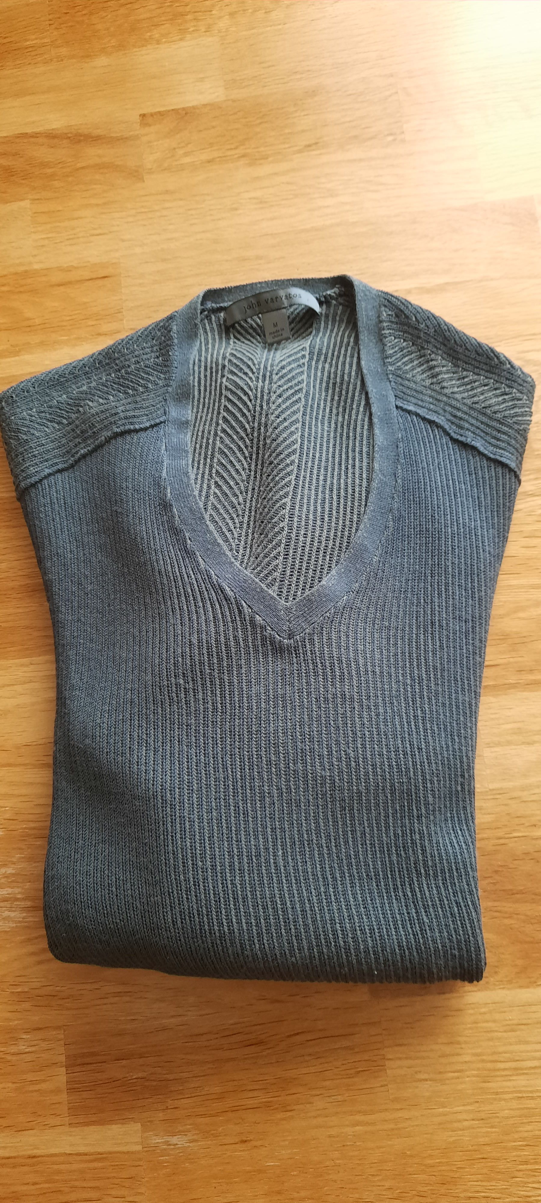John Varvatos JOHN VARVATOS Men's Sweater Grayish Green Size M Size US M / EU 48-50 / 2 - 1 Thumbnail