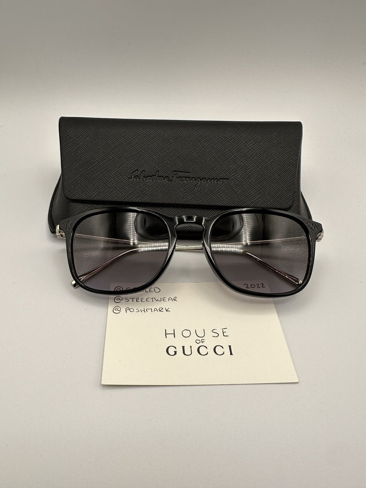 Salvatore Ferragamo Salvatore Ferragamo Acetate Gancini Sunglasses Size ONE SIZE - 8 Thumbnail