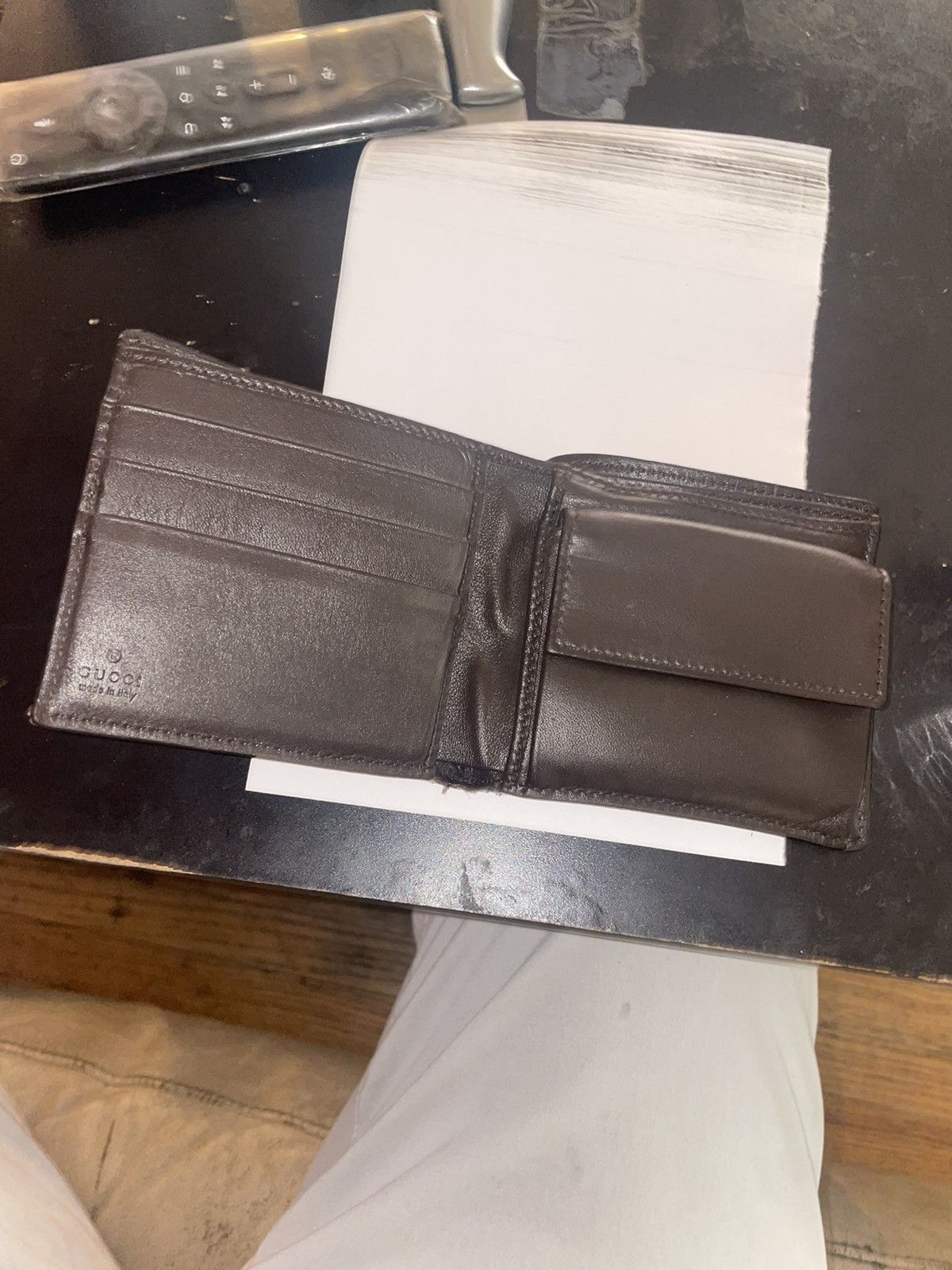 Gucci Gucci Wallet. Double G brown Canvas & Leather wallet Size ONE SIZE - 7 Thumbnail