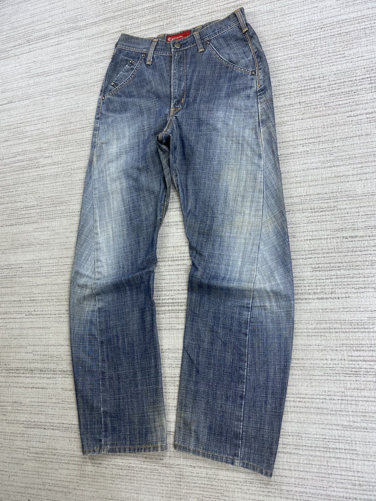 Edwin × Le Grande Bleu (L.G.B.) × Vintage Vintage Edwin E- Function Curve Distressed Denim Pants Size US 28 / EU 44 - 4 Thumbnail