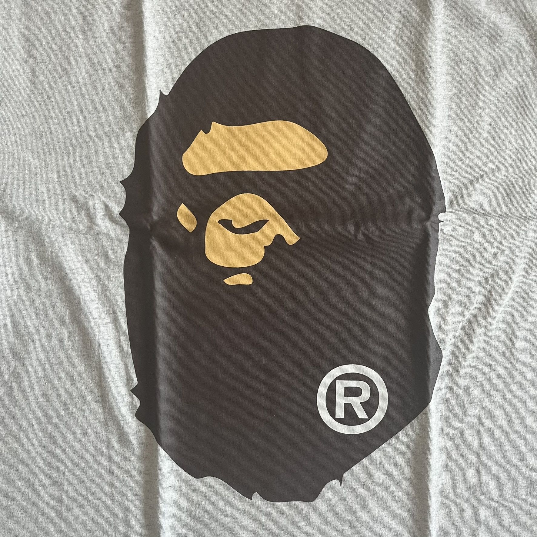 Bape Bape Classic Big Ape Head Gray Tee Large Size US L / EU 52-54 / 3 - 2 Thumbnail