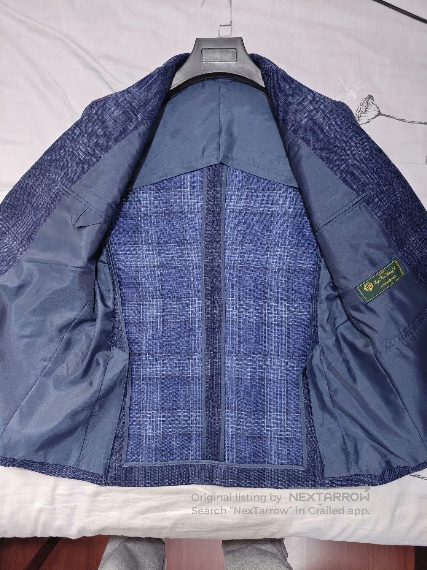 Loro Piana Loro Piana Custom Suit Blue Checked. Size US S / EU 44-46 / 1 - 6 Thumbnail