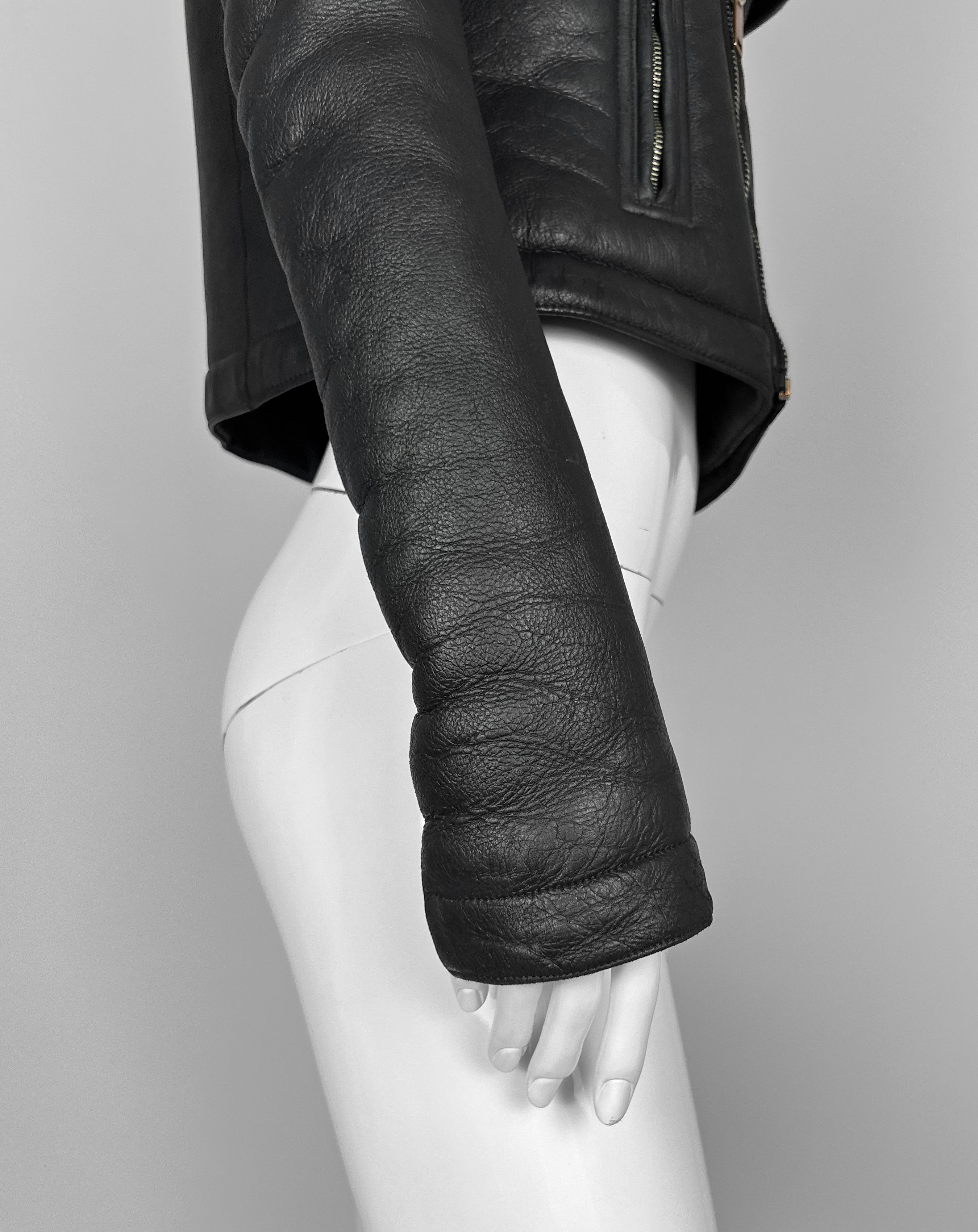 Rick Owens LONG LAMB FUR SHEARLING LEATHER JACKET -- RETAIL $5000 -- Size M / US 6-8 / IT 42-44 - 12 Thumbnail