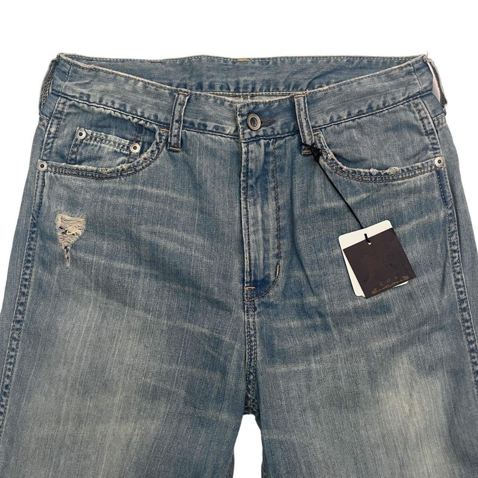 Le Grande Bleu (L.G.B.) 00s goa wide leg denim Size 28" / US 6 / IT 42 - 4 Thumbnail