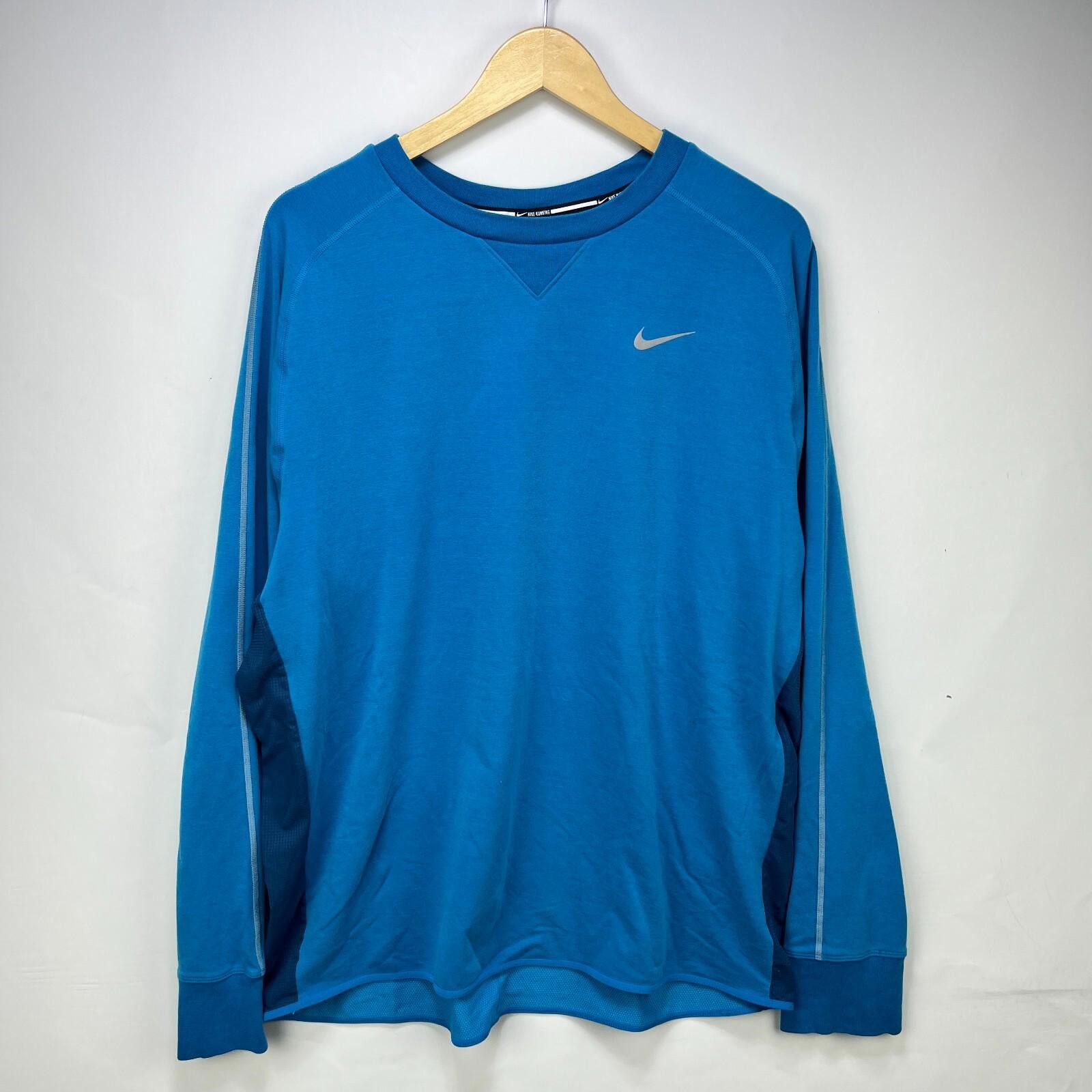 Nike Nike Dri FIT Running Long Sleeve Shirt Swoosh 2XL Size US XXL / EU 58 / 5 - 1 Thumbnail