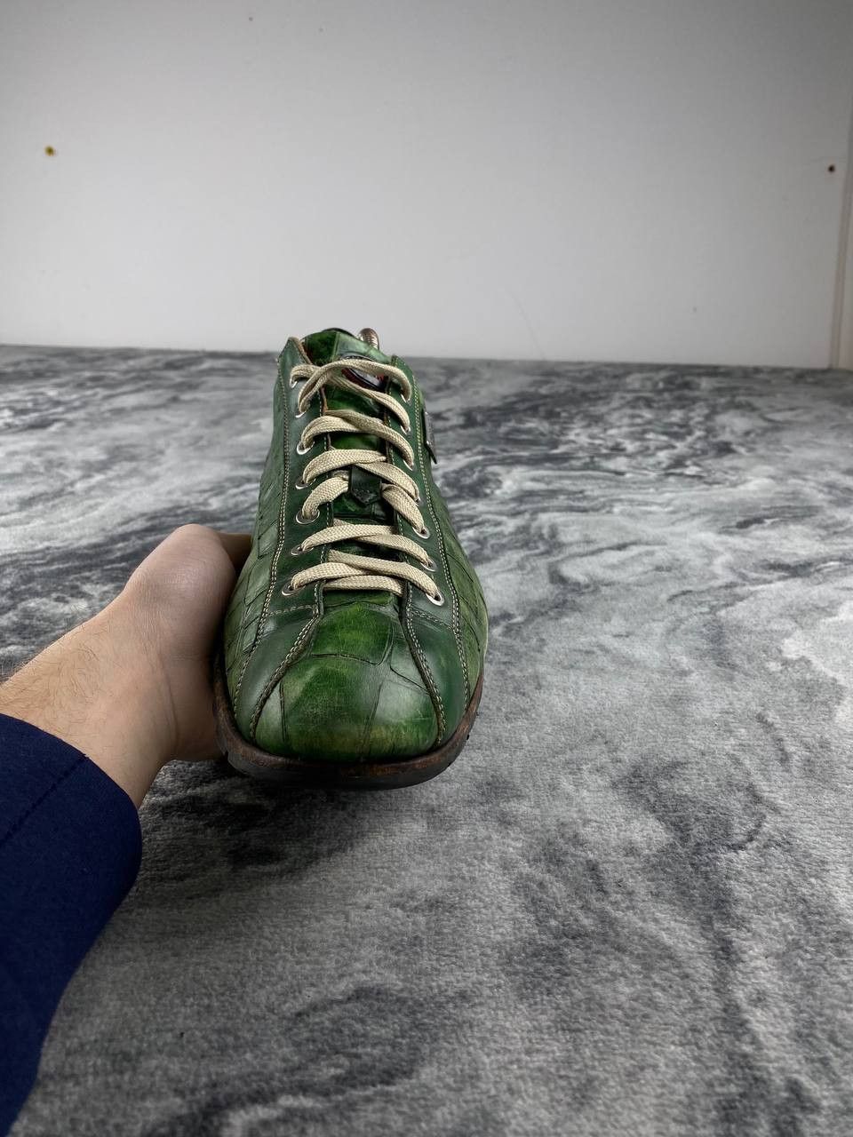Harris Tweed Harris Lage Trainers Leather Trainers Men Size 11 Green Size US 11 / EU 44 - 12 Thumbnail