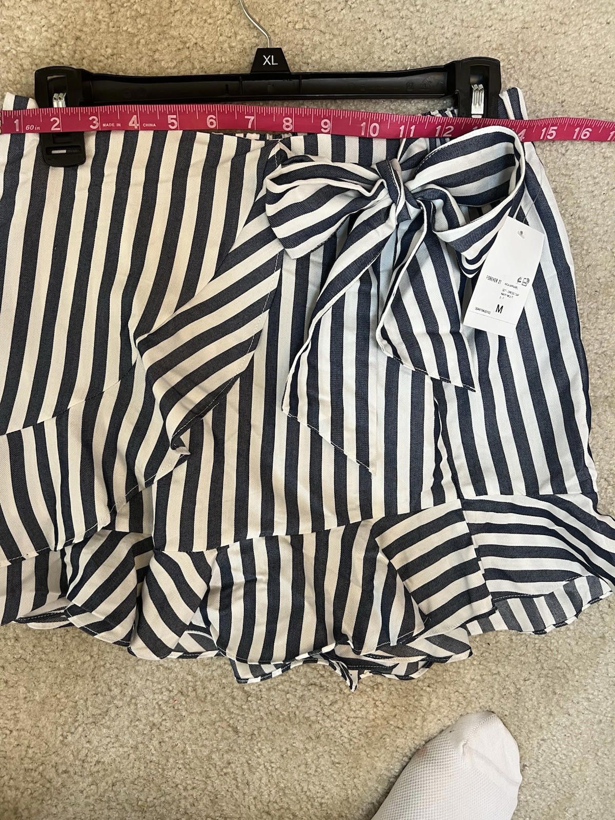 Forever 21 Forever 21 Stripped Ruffle Skirt Sz M Size 32" / US 10 / IT 46 - 6 Thumbnail