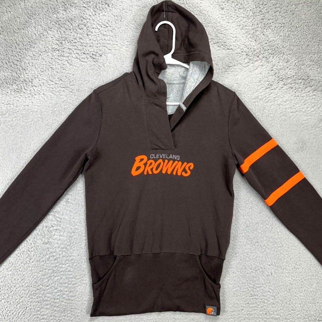 Nike Nike Cleveland Browns Hoodie Sweatshirt Womens Large Brown Pullover Shirt Size L / US 10 / IT 46 - 2 Thumbnail