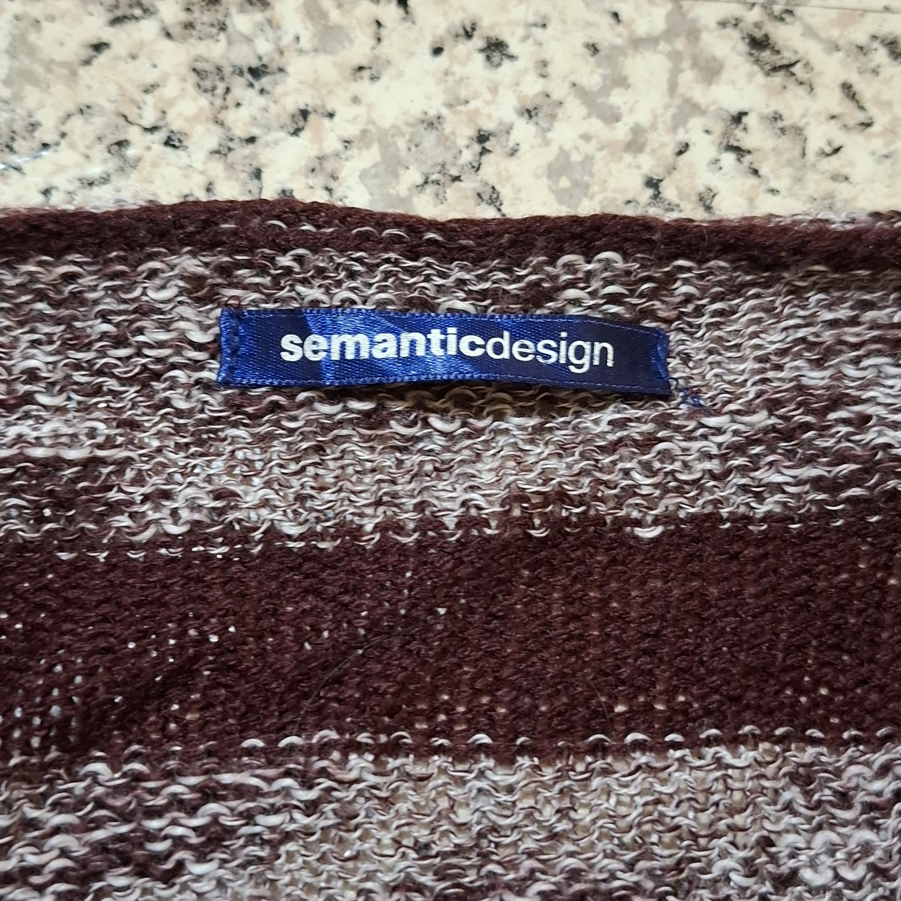 semanticdesign Semantic Design Japan Striped Grunge Knit Sweater Size US M / EU 48-50 / 2 - 7 Thumbnail