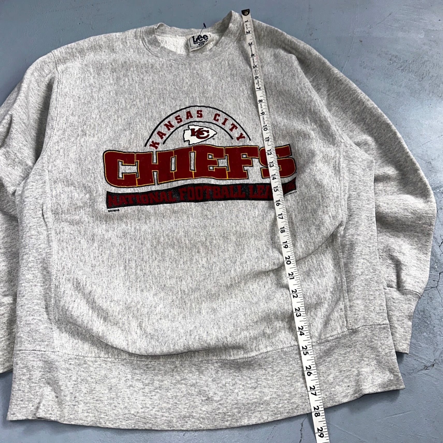 Lee Lee NFL Kansas City Chiefs Crewneck Gray 90s XL Vintage USA Reverse Weave Sweatshirt Men Size US XL / EU 56 / 4 - 5 Thumbnail