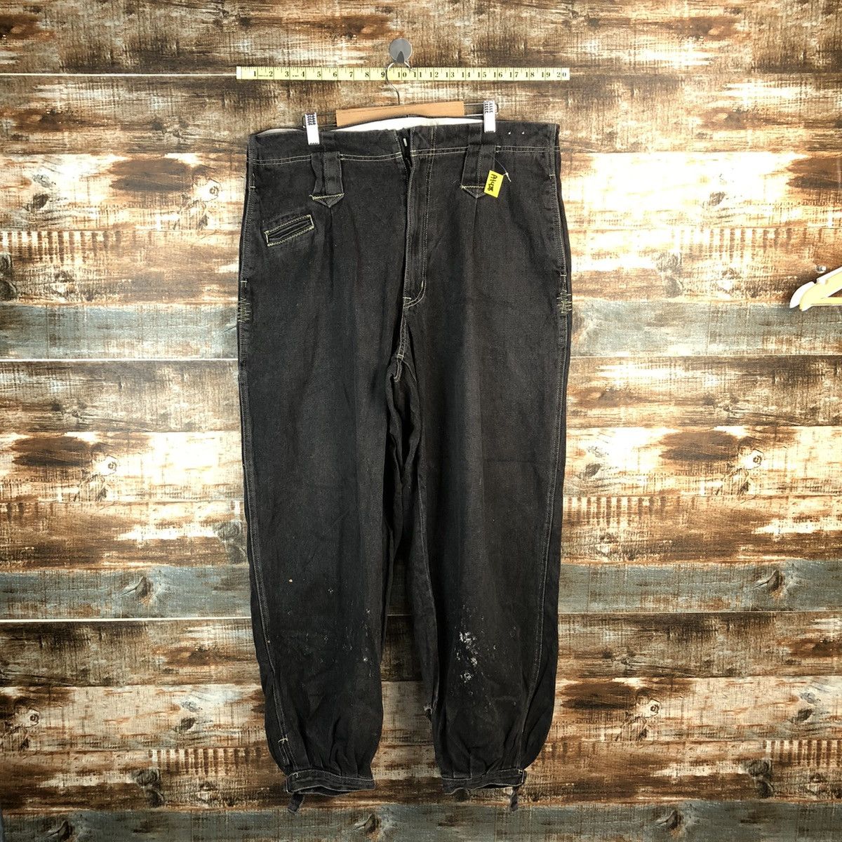 Japanese Brand × Vintage Gin Washi vintage japan Black Pants #1428 Size US 37 - 1 Thumbnail