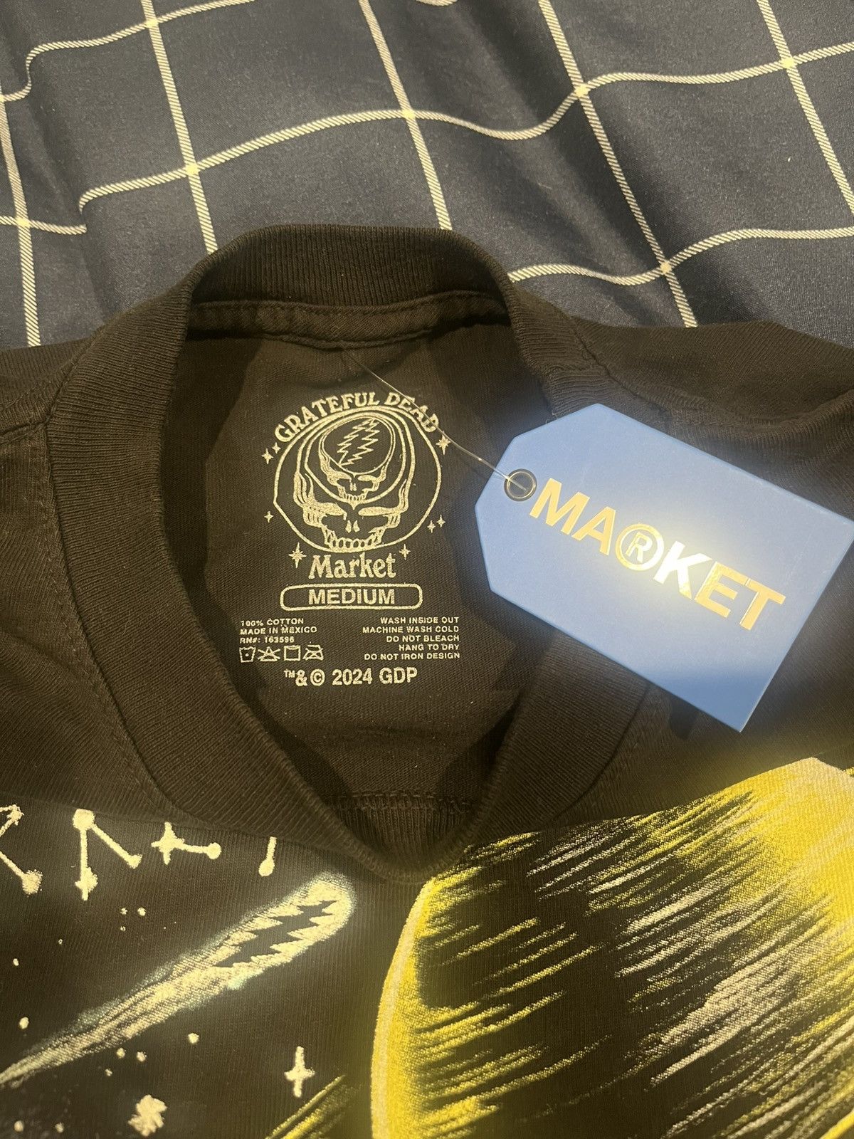 Grateful Dead × Market Size M-Brand New Market x Grateful Dead Tee Black Medium Size US M / EU 48-50 / 2 - 2 Thumbnail