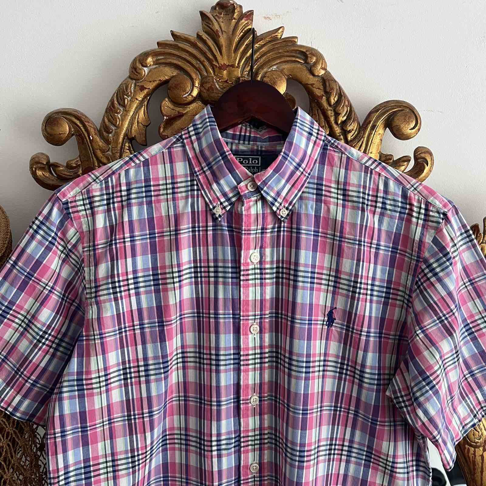 Polo Ralph Lauren VINTAGE Ralph Lauren Button-Up Flannel Shirt Mens 90s Size US M / EU 48-50 / 2 - 3 Thumbnail