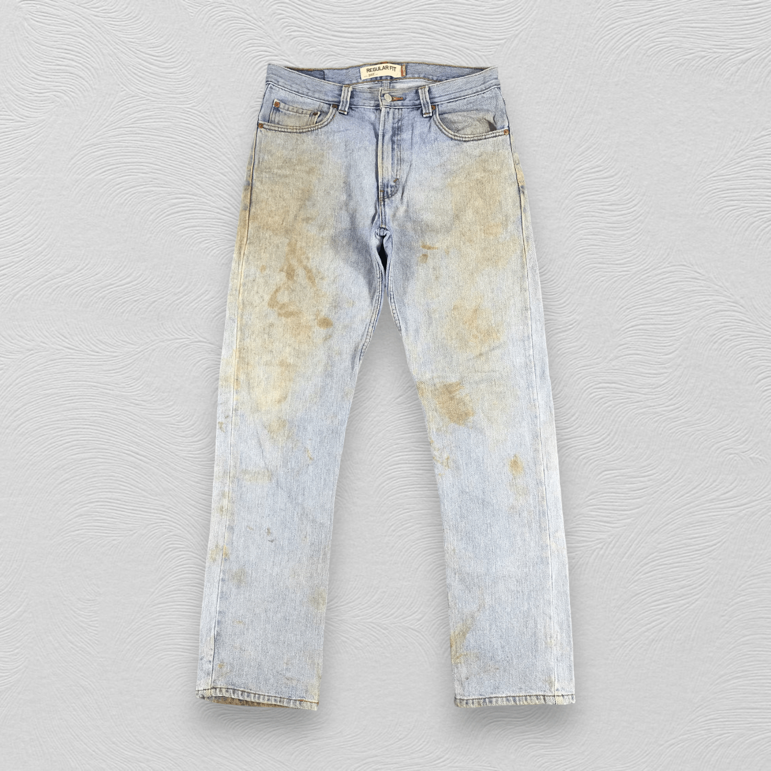 Levi's Dirty Wash Vintage Levi's 505 Jeans Regular Fit Denim KJ558 Size US 33 - 1 Thumbnail