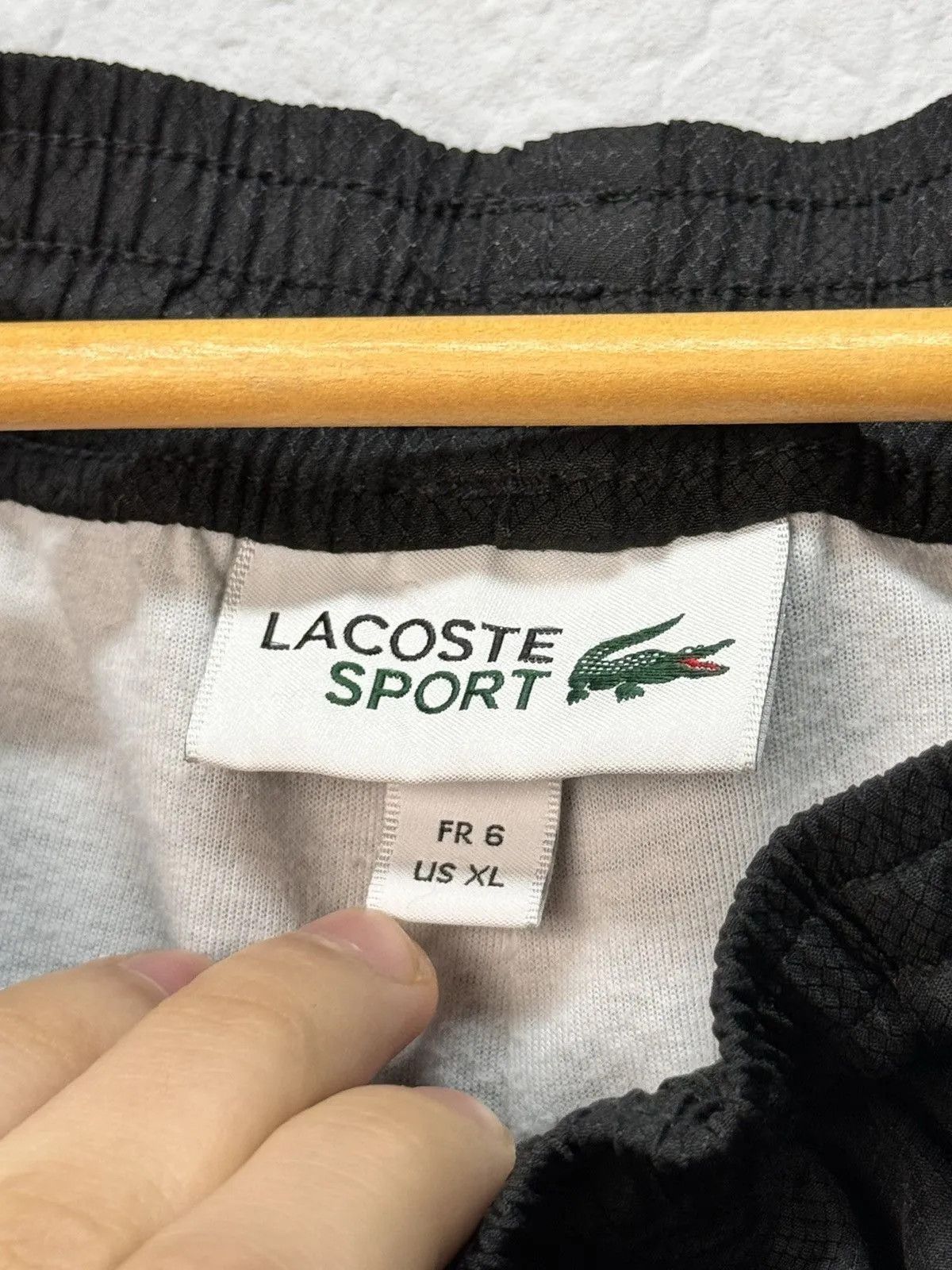 Lacoste × Vintage Vintage Nylon Lacoste Track Pants Drill Mini Logo Y2K Size US 34 / EU 50 - 11 Thumbnail
