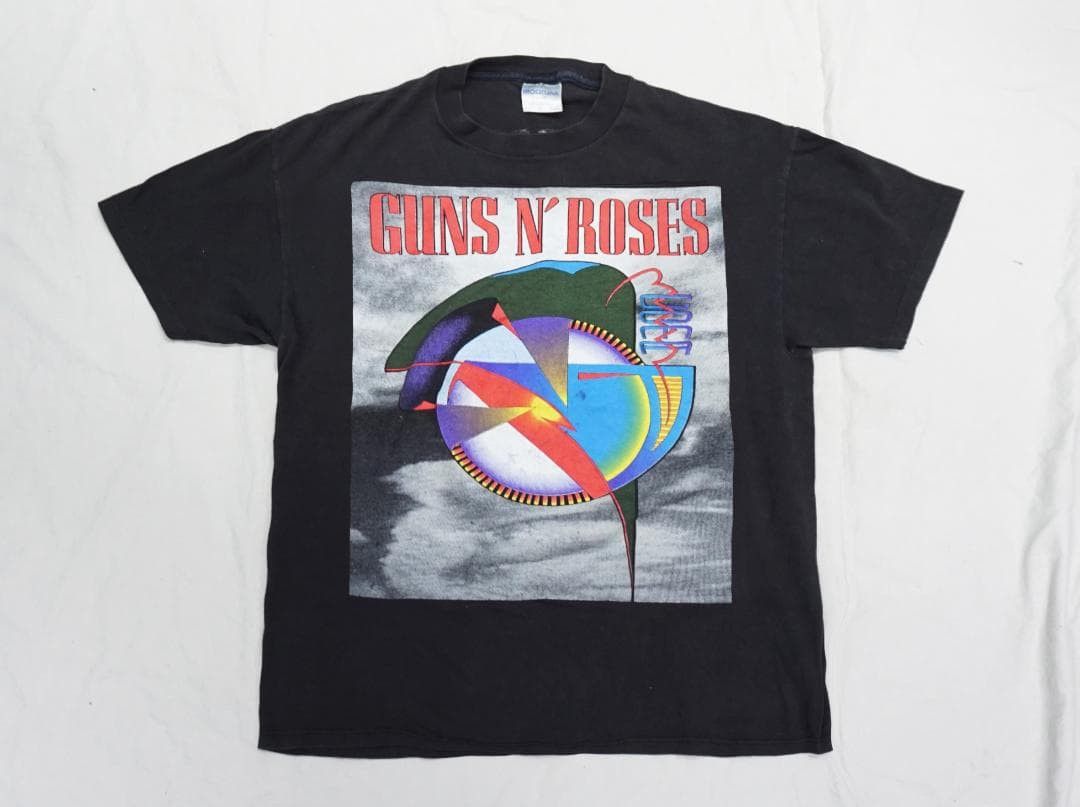 Vintage 90's USA製 GUNS N' ROSES World Tour T-シャツ Size US L / EU 52-54 / 3 - 1 Thumbnail