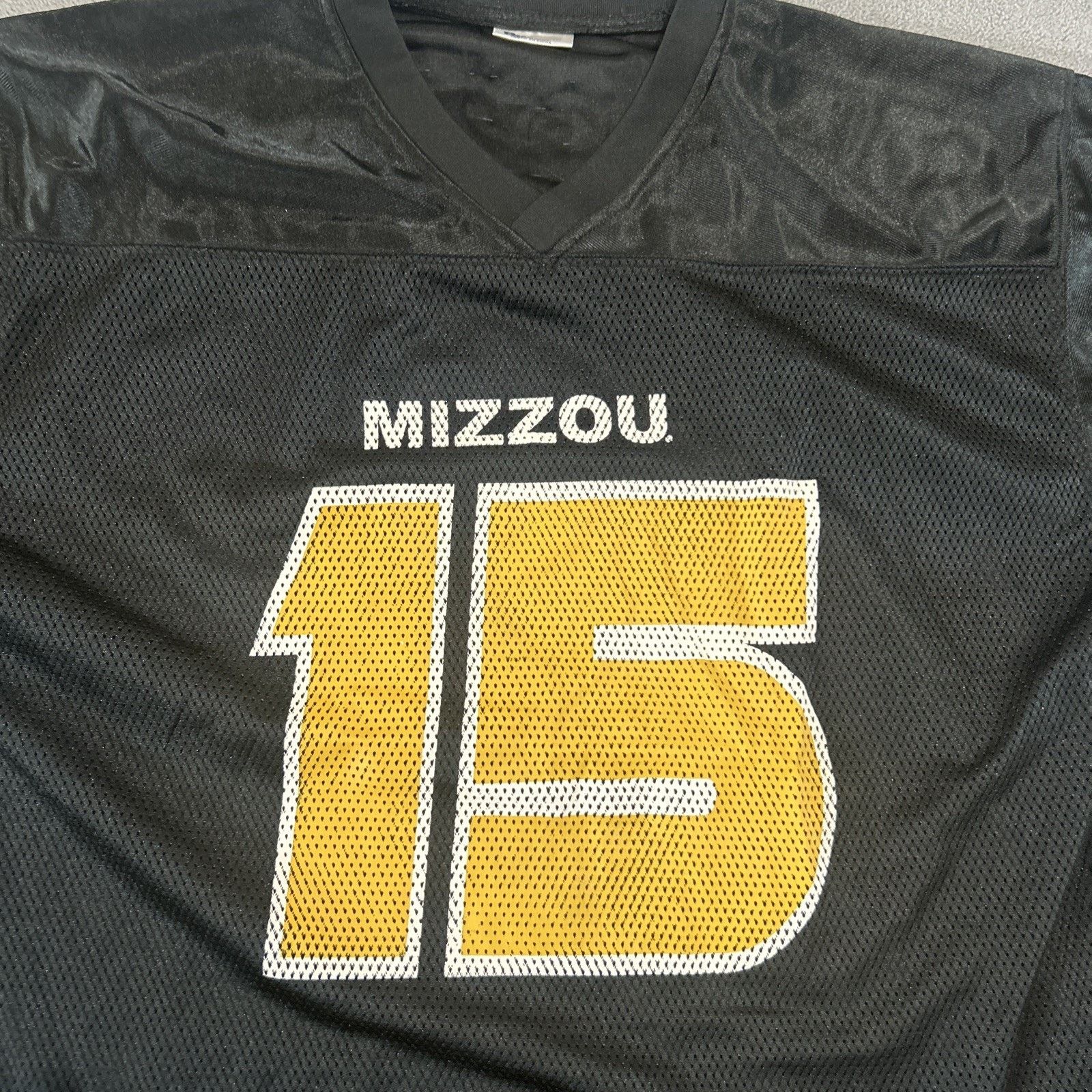 Pro Edge Vintage NCAA Missouri Tigers #15 Black Pro Edge Jersey L Size US L / EU 52-54 / 3 - 4 Thumbnail