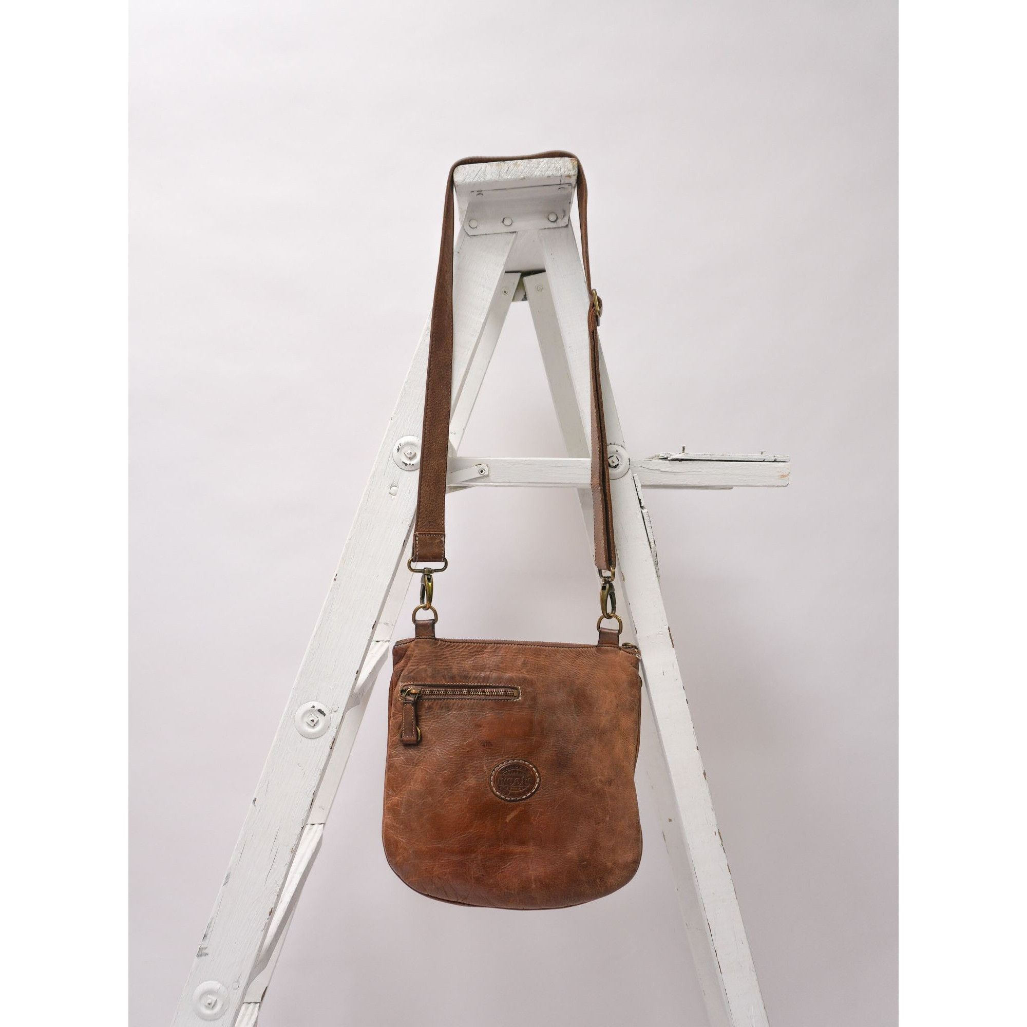 Roots Vintage Roots Riverside Saddle Crossbody Leather Bag Size ONE SIZE - 2 Thumbnail