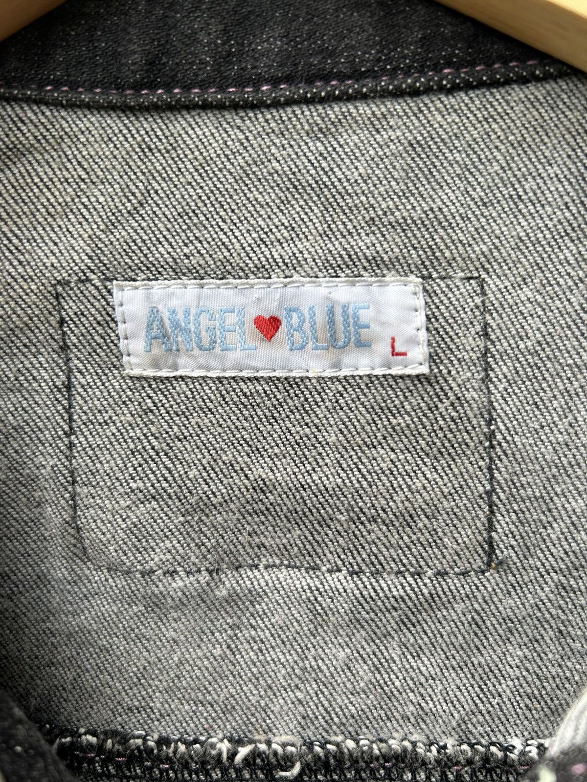 Angel Blue × Hysteric Glamour × Japanese Brand 💸BINDINGOFFER💸Angelblue patch trucker black denim styled Size US M / EU 48-50 / 2 - 9 Thumbnail