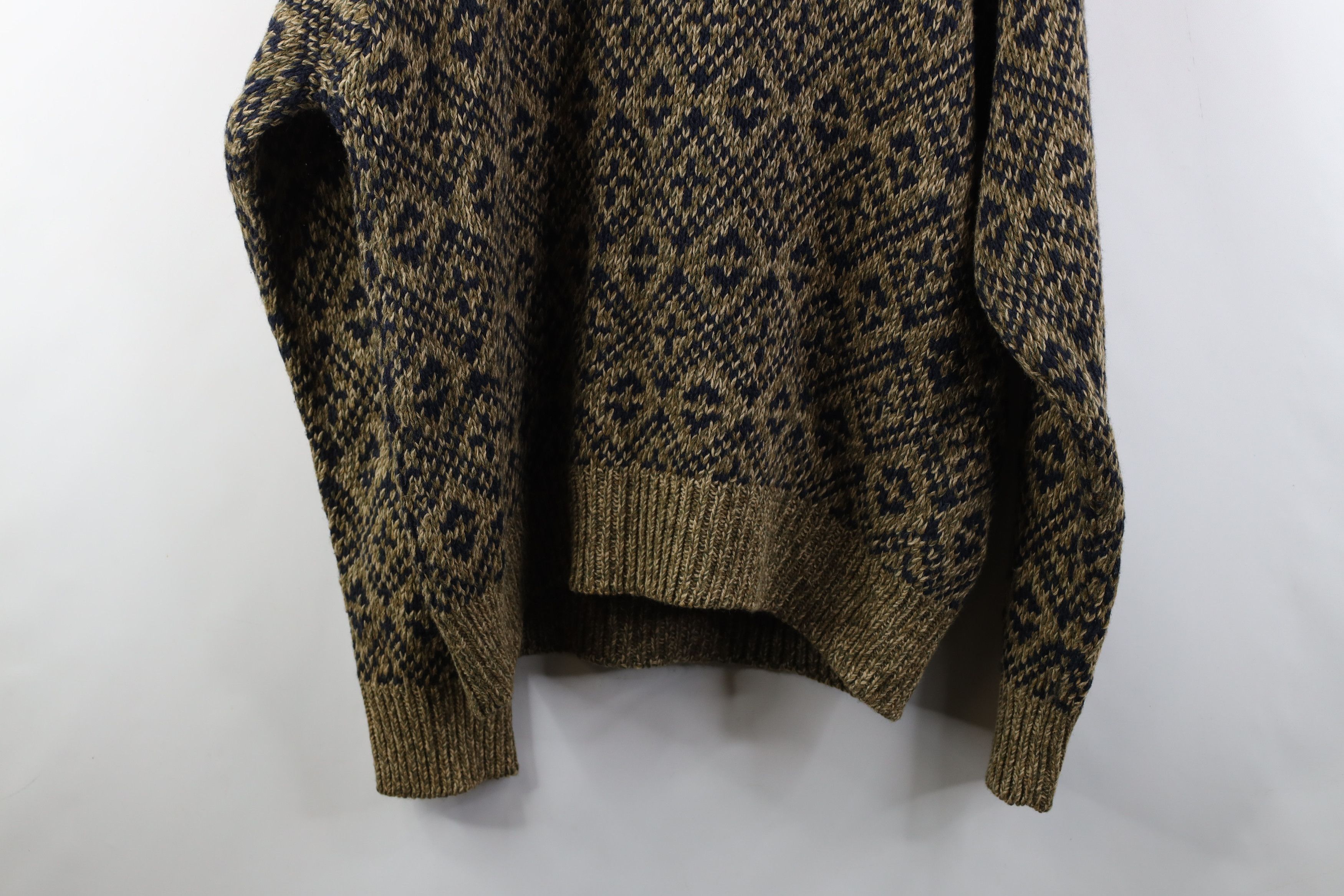 Vintage Vintage 90s Streetwear Blend Fair Isle Knit V-Neck Sweater Size US XL / EU 56 / 4 - 10 Thumbnail